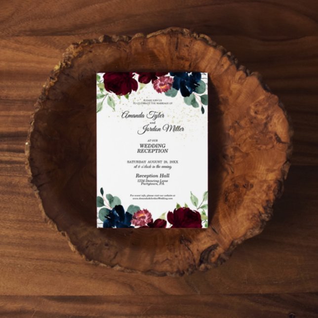 Summer Celebration Wedding Reception Invitation (Creator Uploaded)