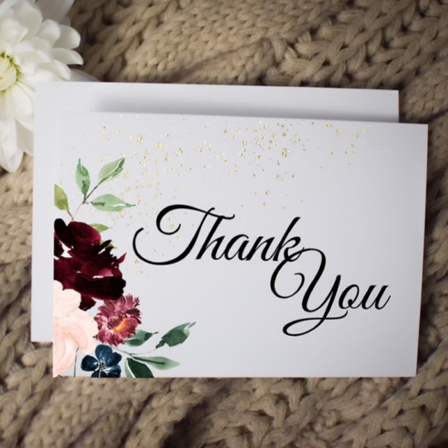 Summer Celebration Wedding Thank You Flat Card (Creator Uploaded)