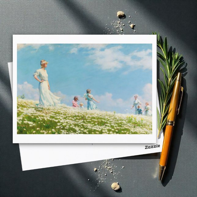 Summer, Charles Courtney Curran (1906) Postcard (Creator Uploaded)