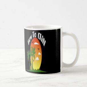 Summer Chilling At The Beach Coffee Mug
