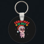 Summer Christmas In July 1  Key Ring<br><div class="desc">Summer Christmas In July 1</div>
