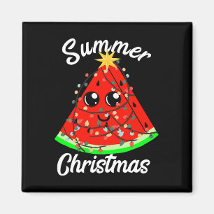 Summer Christmas In July Watermelon Fruit Tree Tro Magnet