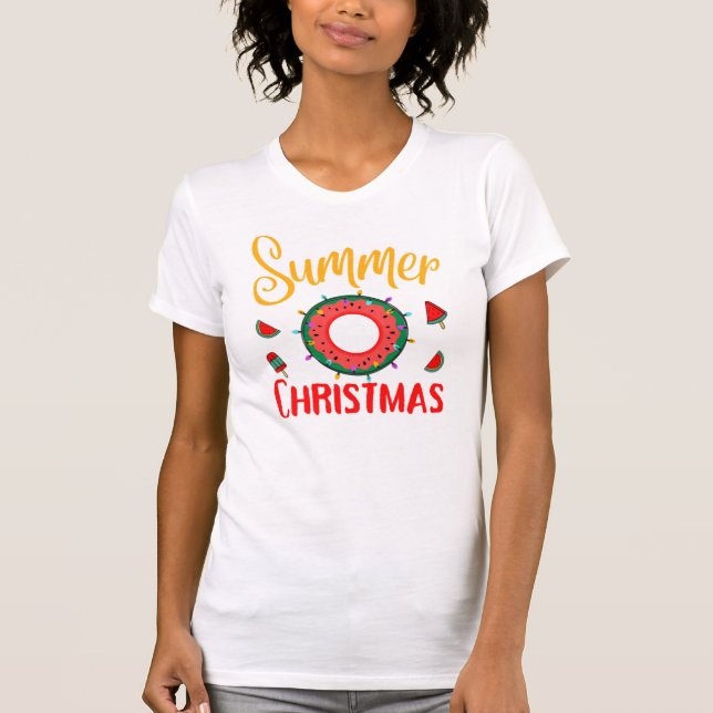 Summer Christmas July T-Shirt (Front)
