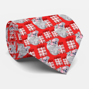 Summer Christmas Koalas Red Tie