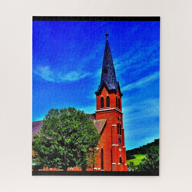 Summer Church Jigsaw Puzzle (Vertical)