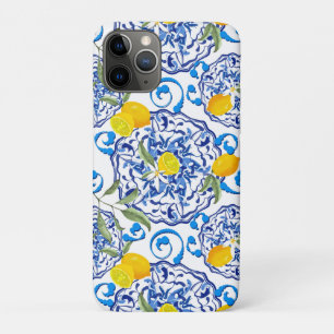 Summer citrus,boho ,bohemian,floral Mediterranean  iPhone 11 Pro Case