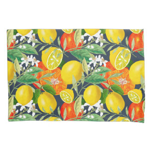Summer ,citrus,boho ,bohemian,floral Mediterranean Pillowcase
