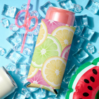 Summer Citrus Can Coozie | Seltzer - Bottle - Can