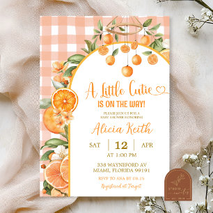 Summer Citrus Fruits Baby Shower Invitation