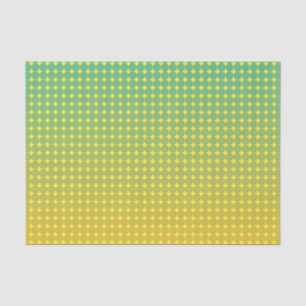 Summer Citrus Green and Orange Ombre Pattern Tissue Paper