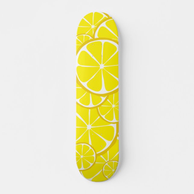 Summer Citrus Lemon Skateboard (Front)