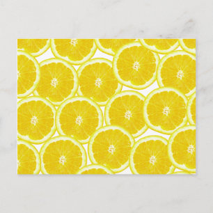 Summer Citrus Lemon Slices Postcard