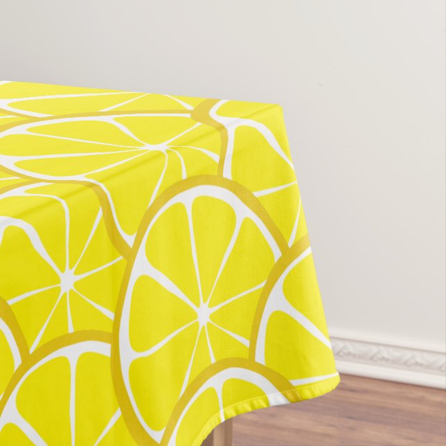Summer Citrus Lemon Tablecloth (In Situ)