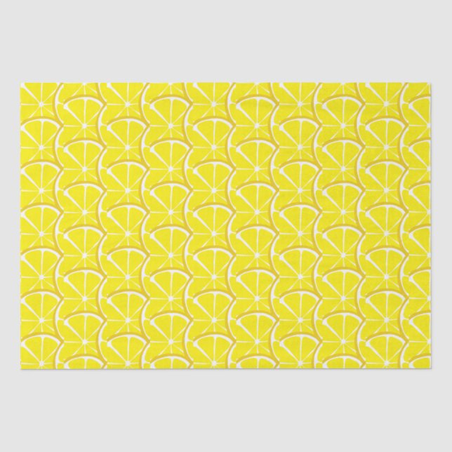 Summer Citrus Lemon Tissue Paper (Front)
