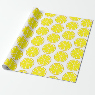 Summer Citrus Lemon Wrapping Paper