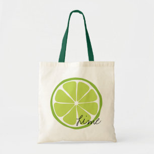 Summer Citrus Lime Tote Bag