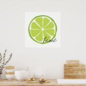 Summer Citrus Lime Wall Art (Kitchen)