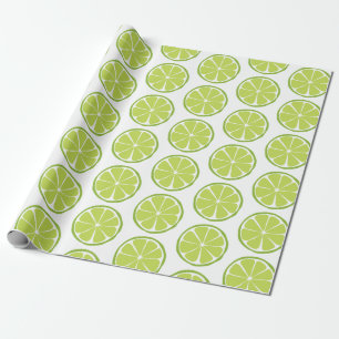 Summer Citrus Lime Wrapping Paper