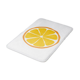 Summer Citrus Orange Bathmat