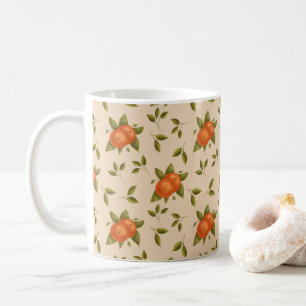 Summer Citrus Orange Botanical  Coffee Mug