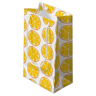 Summer Citrus Orange Gift Bag - SM/MED/WINE