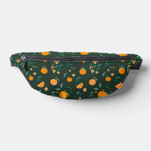 Summer Citrus Oranges & Leaves Bum Bags