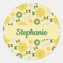 Summer Citrus Personalised Sticker