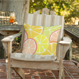 Summer Citrus Slice Cushion