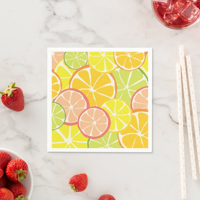 Summer Citrus Slice Napkin (Insitu)
