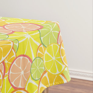 Summer Citrus Slice Tablecloth
