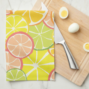 Summer Citrus Slice Tea Towel