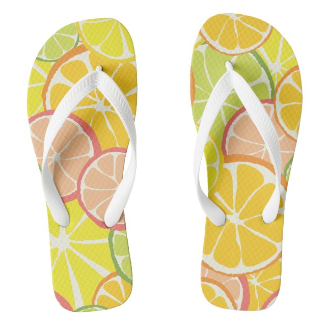 Summer Citrus Slice Thongs (Footbed)