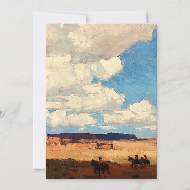 “Summer Cloud” Western Art by Edgar Payne Invitation (Front)