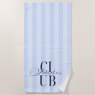 'Summer Club' Blue Beach Lovers Ocean Summer Towel