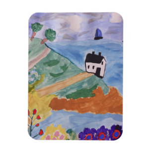 Summer Coast & Flower Magnet