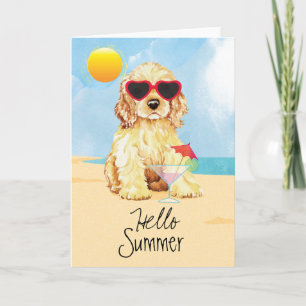 Summer Cocker Spaniel Card