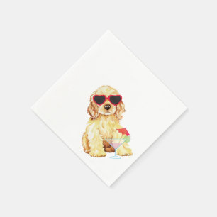 Summer Cocker Spaniel Napkin