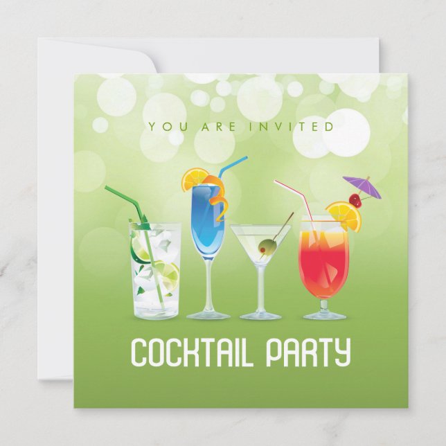 Summer Cocktail Party invitation (Front)