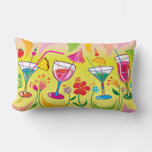 Summer Cocktails Lumbar Cushion