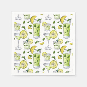 Summer Cocktails Napkin