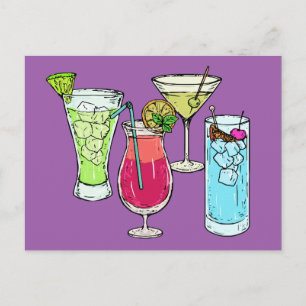 Summer Cocktails postcard
