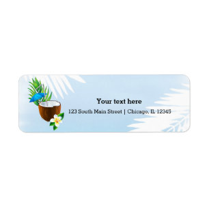 Summer Cocktails Return Address Label