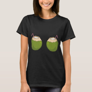 Summer Coconut Bra Funny Coconut T-Shirt