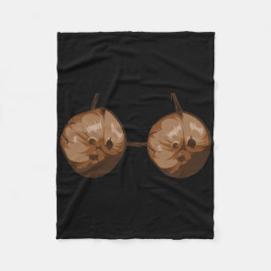 Summer Coconut Bra Halloween Costume Fun Outfit Gi Fleece Blanket