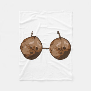 Summer Coconut Bra Halloween Costume Fun Outfit Gi Fleece Blanket