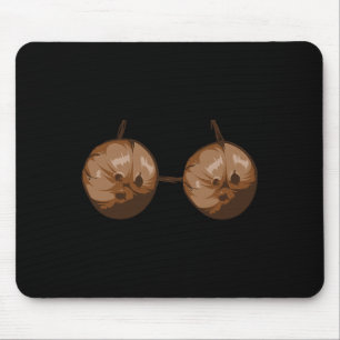 Summer Coconut Bra Halloween Costume Fun Outfit Gi Mouse Pad