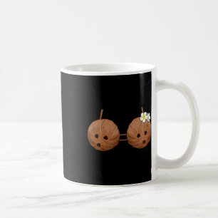 Summer Coconut Bra Halloween Costume Hawaii Aloha  Coffee Mug