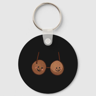 Summer Coconuts Bra Halloween Costume Men Women Key Ring
