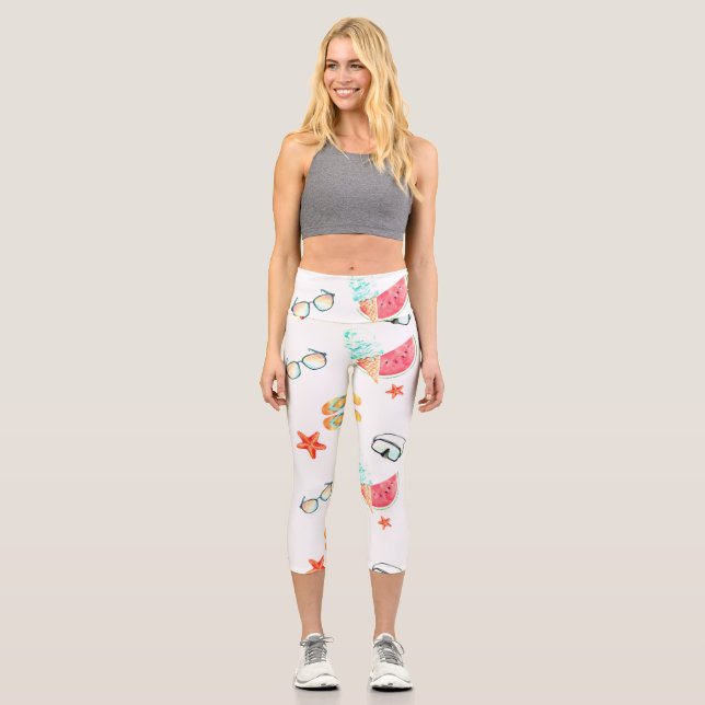 Summer Collection Capri Leggings (Front)