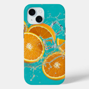 Summer Collection. Icy Orange by Natasha Us iPhone 15 Case
